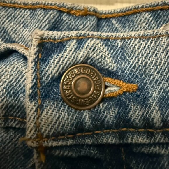 Vintage Levi's 522 High Rise Jeans‎ Women 16 Short Blue Denim Streetwear 90's - Picture 5 of 9